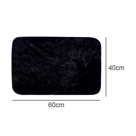 Tapete Macio Peludo Felpudo Porta Banheiro Poliéster Liso 40 x 60cm