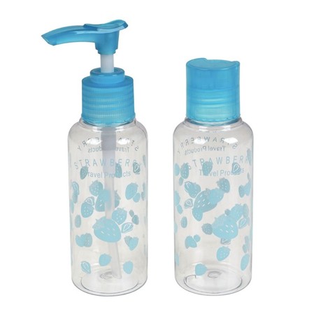 Kit Frascos De Viagem 2 Peças Plástico Transparente 100ml
