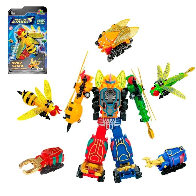 Brinquedo Carrinho Insetos Robo Enxame Colecaionável