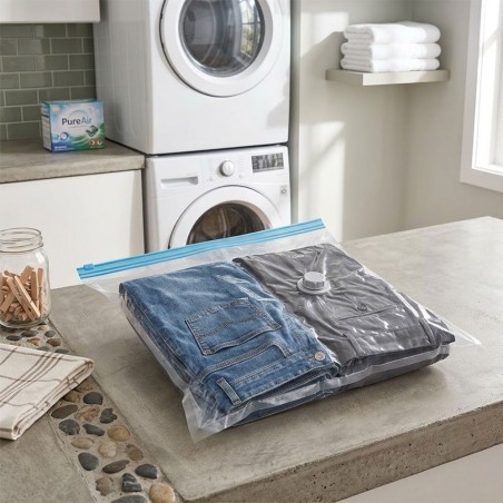 Saco A Vácuo 60x80cm Para Armazenagem Organizador Reutilizável