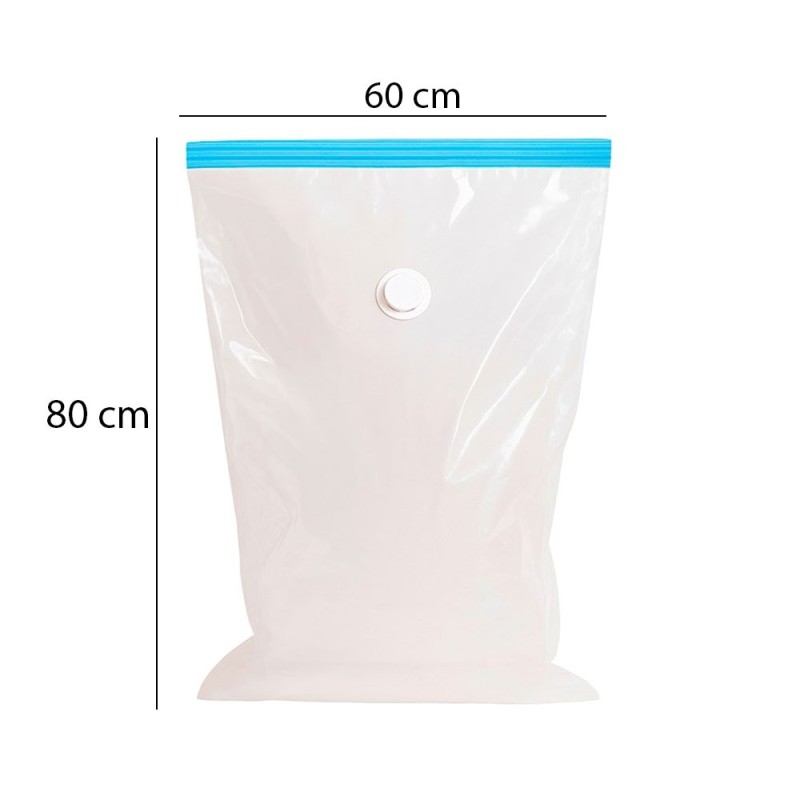 Saco A Vácuo 60x80cm Para Armazenagem Organizador Reutilizável