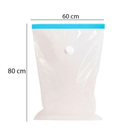 Saco A Vácuo 60x80cm Para Armazenagem Organizador Reutilizável