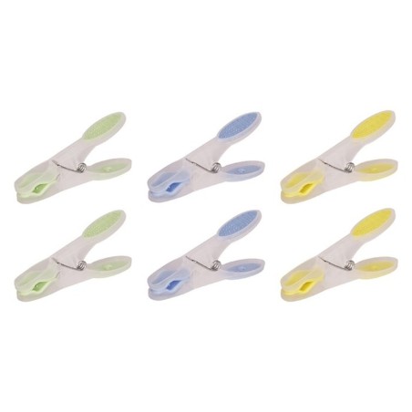 Kit 6 Prendedores Pregadores De Roupa Plástico Premium 8cm