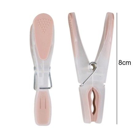Kit 6 Prendedores Pregadores De Roupa Plástico Premium 8cm