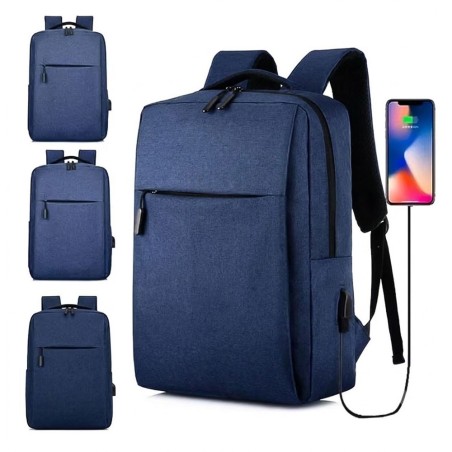 Mochila Escolar Unissex Impermeável Com Entrada USB - Feira Da Madrugada SP