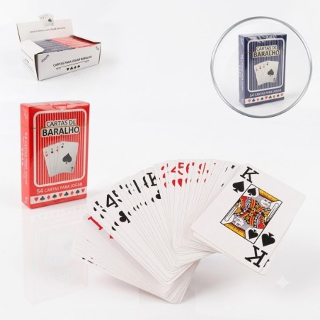 Jogo De Baralho Unitário Com 54 Cartas 6x9cm Truco Poker
