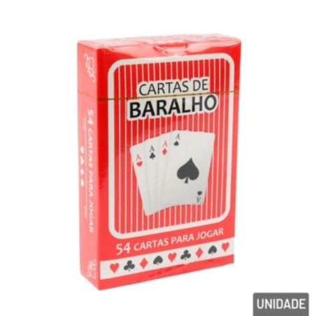 Jogo De Baralho Unitário Com 54 Cartas 6x9cm Truco Poker