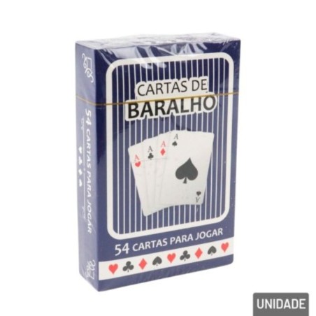 Jogo De Baralho Unitário Com 54 Cartas 6x9cm Truco Poker