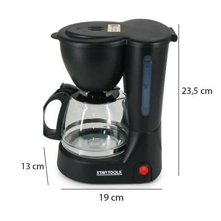 Cafeteira Elétrica Startools 600ml 15 Xícaras 127 V Preta 550 W