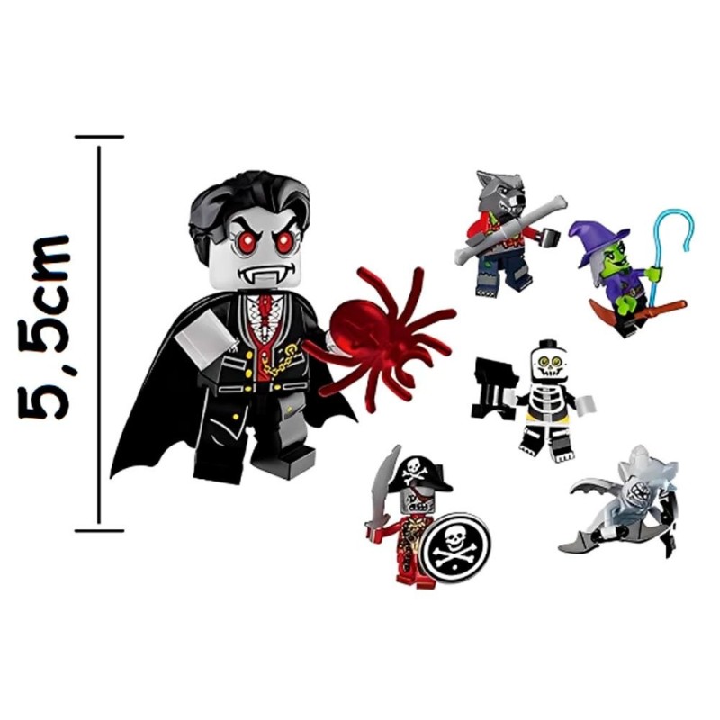 Brinquedo Bonecos De Montar Halloween Play Box Colecionáveis