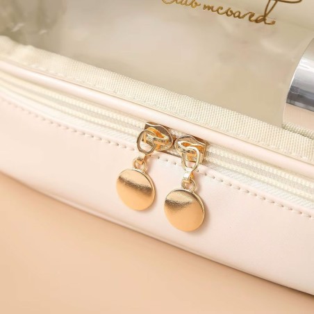Bolsa Necessaire De Cosméticos Viagem Duplo Compartimento Com Alça