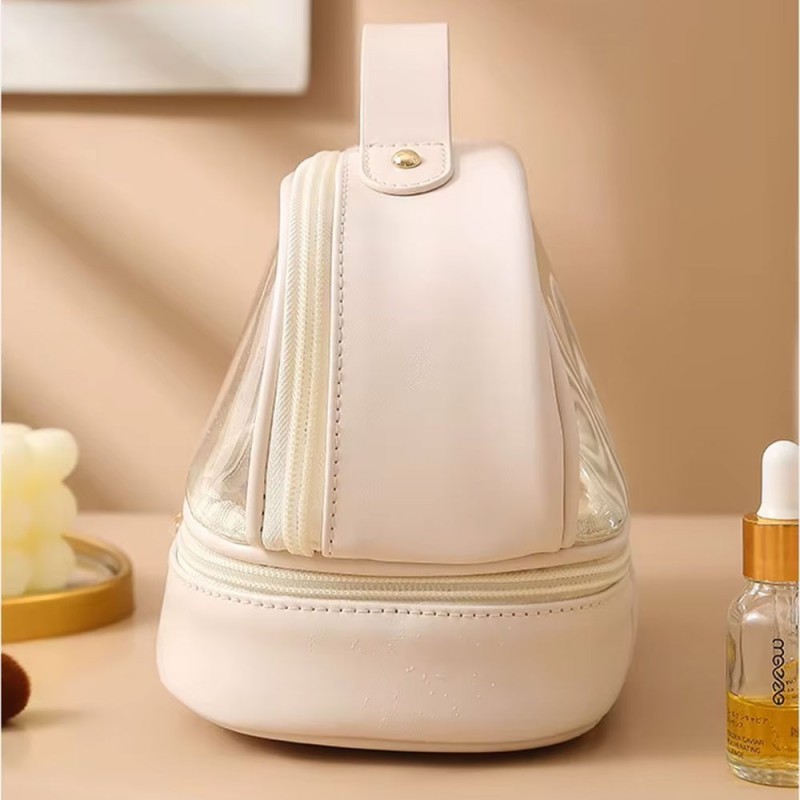 Bolsa Necessaire De Cosméticos Viagem Duplo Compartimento Com Alça