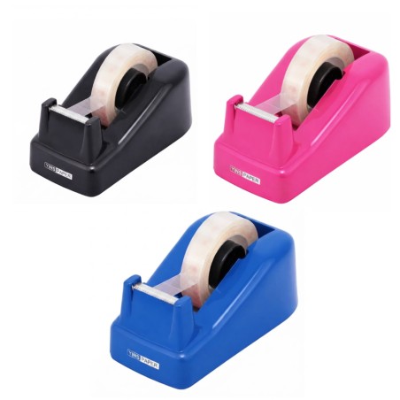 Suporte Para Fita Adesiva Média Colorido Com Base Antiderrapante