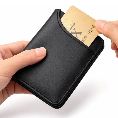 Carteira Masculina Minimalista Compacta Porta Cartão