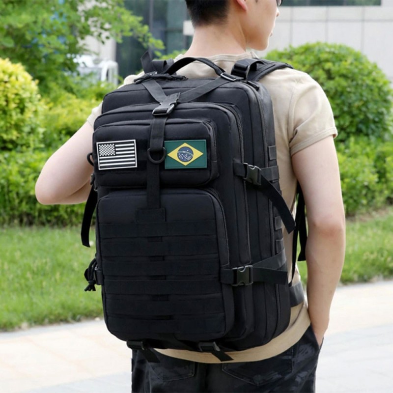 Mochila Tática Militar Camping 50 Litros Resistente Grande Impermeável