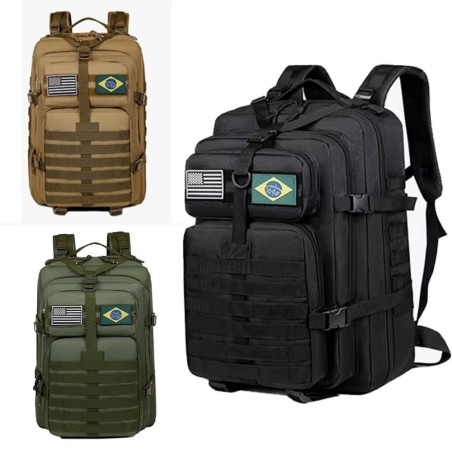 Mochila Tática Militar Camping 50 Litros Resistente Grande Impermeável