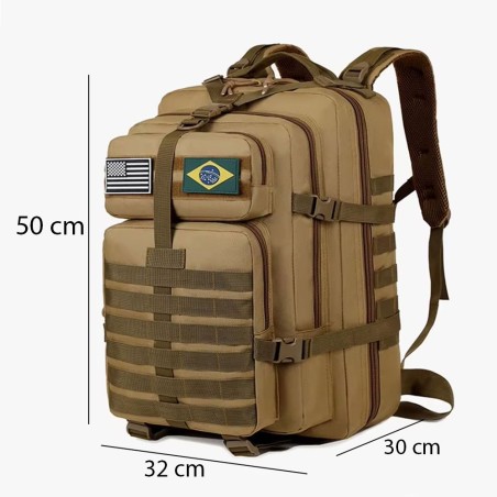 Mochila Tática Militar Camping 50 Litros Resistente Grande Impermeável