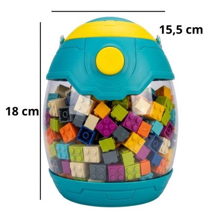 Kit Blocos De Montar Educativo Com Adesivos 135 Peças 2