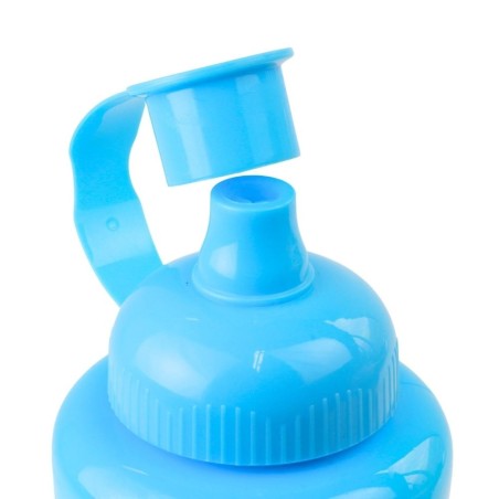 Garrafa Plástica Squeeze Com Tampa Encaixe Maleável Azul 600ml 2