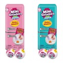 Mini Geladeira E 2 Bolas Surpresa Colecionável Comidinha Luz Interna