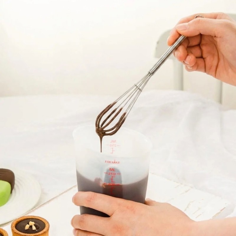 Batedor De Claras Fouet Manual Aço Inox 25 Cm