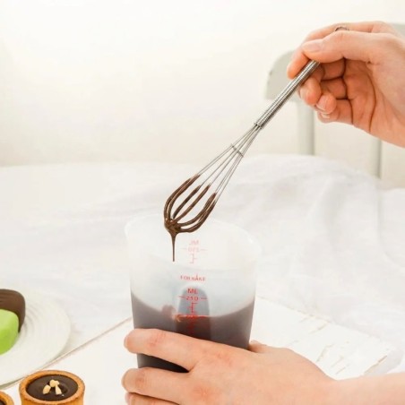 Batedor De Claras Fouet Manual Aço Inox 25 Cm