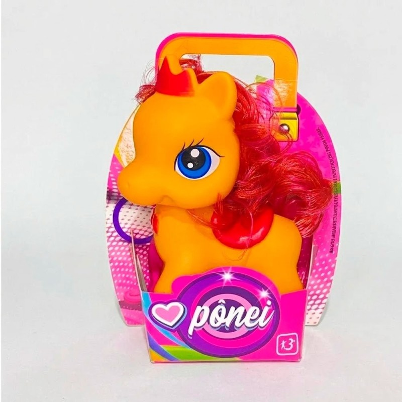 Ponei De Brinquedo Little Pony Fashion Infantil Em Vinil