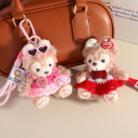 Chaveiro Ursinho De Pelúcia Para Bolsa E Mochila Prendedor