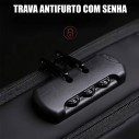 Mochila De Ombro Pochete Compacta Transversal USB Anti-Furto