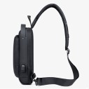 Mochila De Ombro Pochete Compacta Transversal USB Anti-Furto