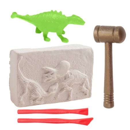 Brinquedo Escava Fóssil Dinossauros Com Kit Ferramentas Infantil