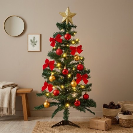 Árvore De Natal Artificial Média 60Cm Pinheiro Decoração 50 Galhos