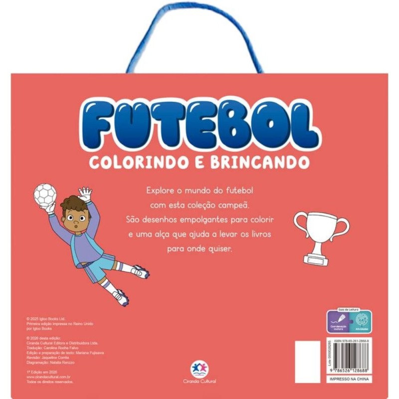 Box Com 4 Livros De Colorir Infantil Futebol Educativo