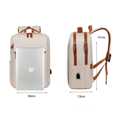 Mochila Para Notebook Com USB Oxford Espaçosa Impermeável