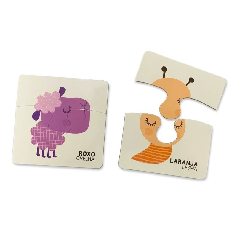 Kit Livro Com Quebra-Cabeça Infantil Primeiras Palavras