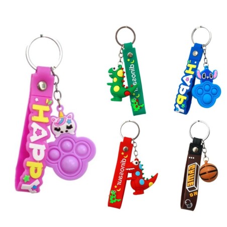 Chaveiro Menina E Menino Decorativo Bolsa Mochila Carro