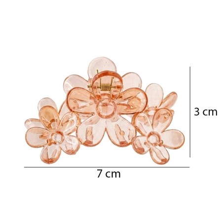 Kit 2 Piranhas De Flor Acessórios Para Cabelo 7x3cm