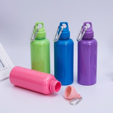 Garrafa De Água 600 ML Plástico Com Mosquetão
