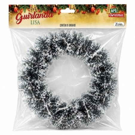 Guirlanda Nevada Decorativa Verde 30 Cm Natal 2