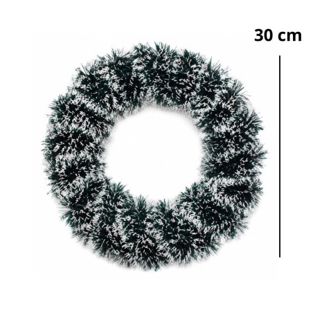 Guirlanda Nevada Decorativa Verde 30 Cm Natal
