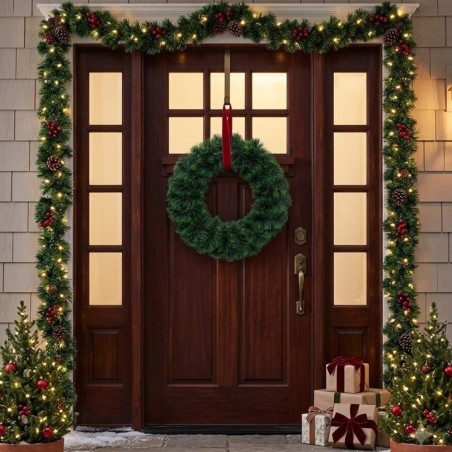 Guirlanda Opaca Decorativa Verde 30 Cm Natal