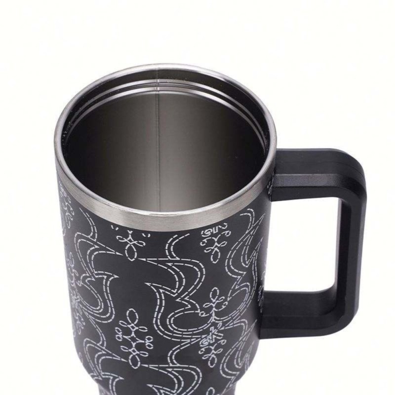 Caneca Garrafa Térmica Estampas Femininas 1200ml Com Canudo
