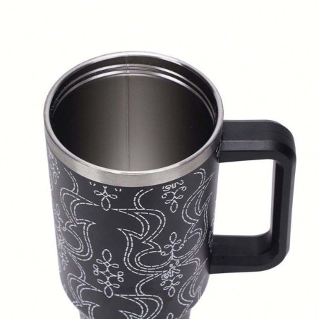 Caneca Garrafa Térmica Estampas Femininas 1200ml Com Canudo