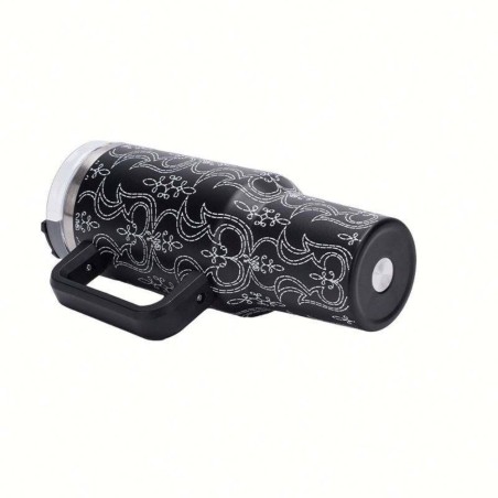 Caneca Garrafa Térmica Estampas Femininas 1200ml Com Canudo
