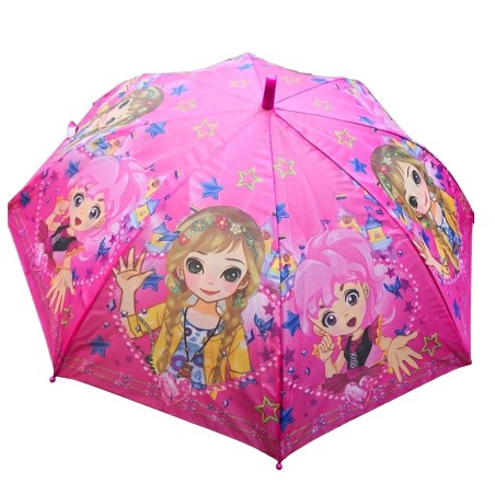 Guarda Chuva Com Apito Sombrinha Infantil Menina Estampado 2