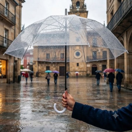 Guarda Chuva Transparente Automático Reforçado 102 Cm 8 Varetas 2