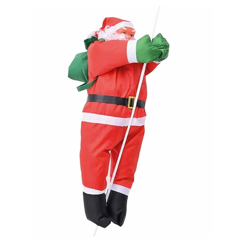 Enfeite De Natal Papai Noel Na Corda De Pendurar
