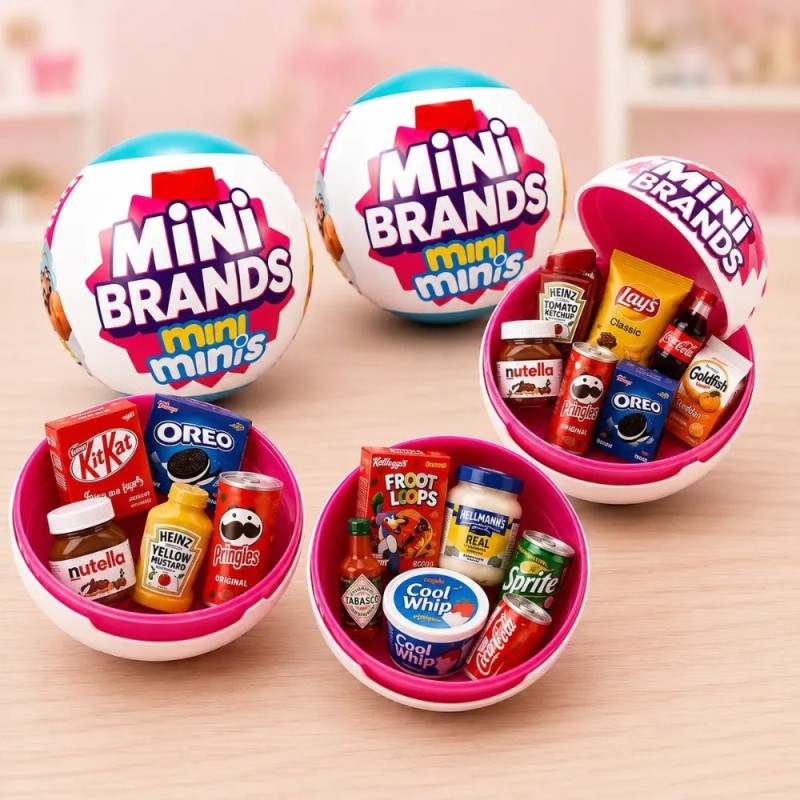 Bola Cápsula Comidinhas Surpresa Mini Geladeira