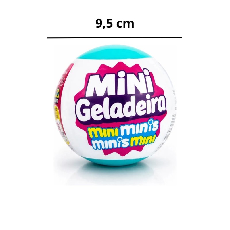 Bola Cápsula Comidinhas Surpresa Mini Geladeira