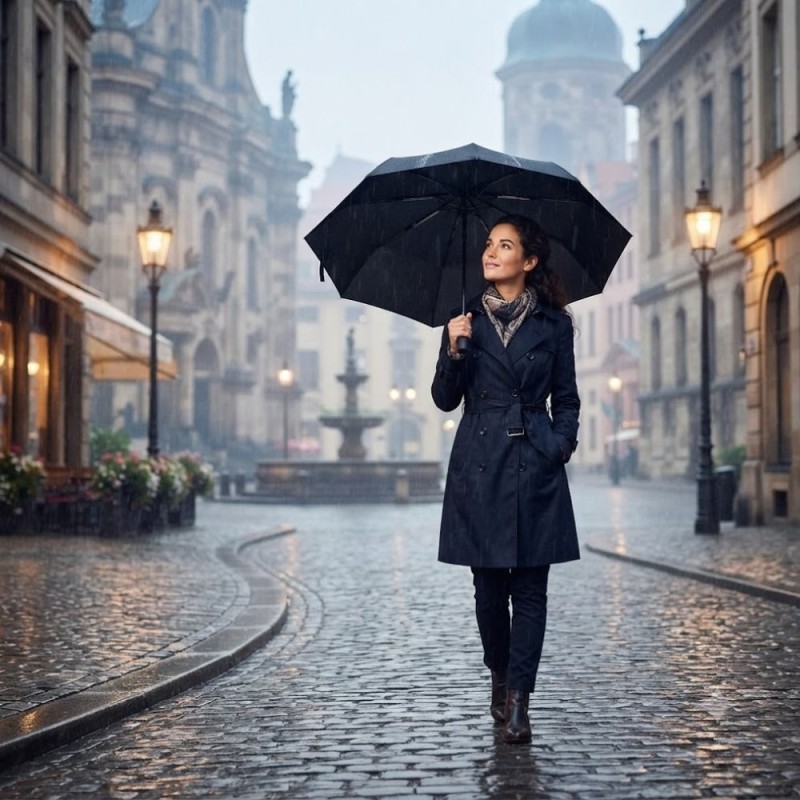 Guarda Chuva Preto Dobrável Sombrinha Reforçado 10 Varetas
